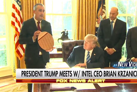 Brian Krzanich meets Trump
